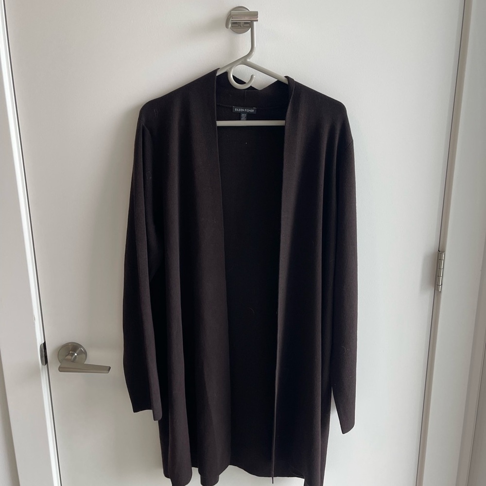 Eileen Fisher Brown/Purple Cardigan